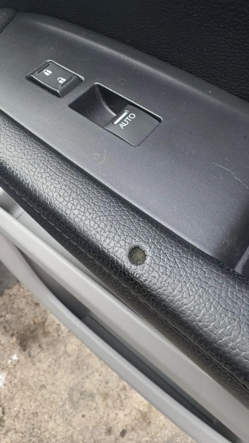 Car Door Panel Repair - Before