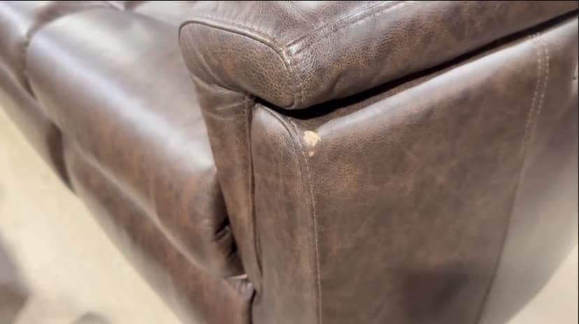 Sofa Repair Process - Before